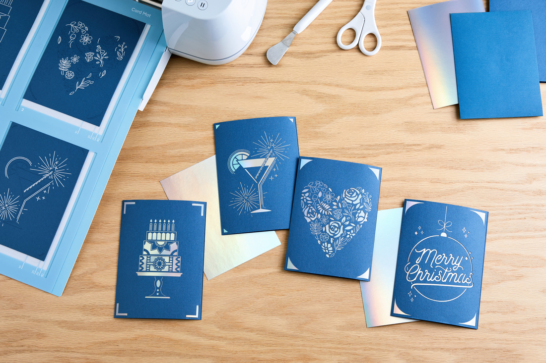 Cricut Tapete para tarjetas de 2 x 2, reutilizable, antideslizante, crea  cuatro tarjetas simultáneamente, perfecto para hacer tarjetas a granel